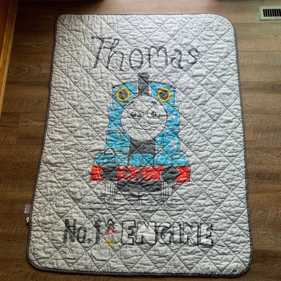 Thomas & Friends Blue and Gray Bedding Sheet - Picture 1 of 6